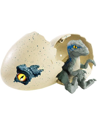 Jurassic World eggs with mini dinosaur - Velociraptor blue MATFMB91/FMB92 Mattel | Futurartshop.com