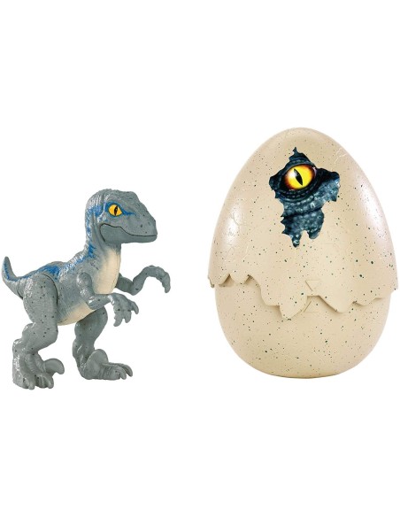 Jurassic World eggs with mini dinosaur - Velociraptor blue MATFMB91/FMB92 Mattel | Futurartshop.com