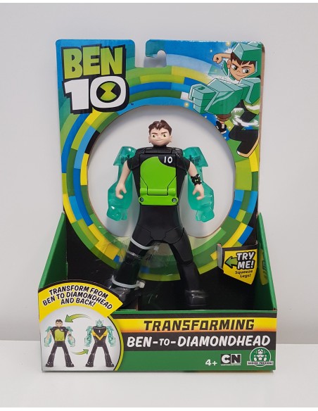 Ben 10 personaggio deluxe trasforming ben to diamondhead GIOBEN28000/1 Giochi Preziosi | Futurartshop.com