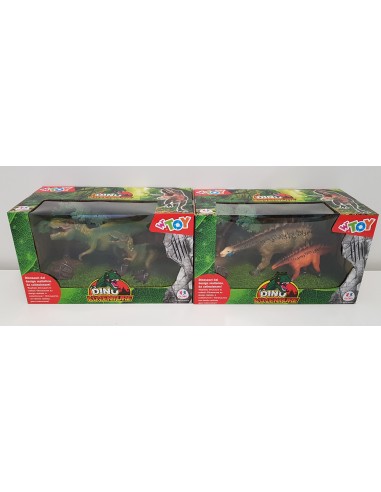 Animali dinosauri realistici set 2 pezzi con accessori 6 modelli GLO03214 Globo | Futurartshop.com