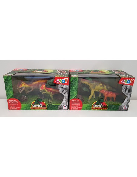Animali dinosauri realistici set 2 pezzi con accessori 6 modelli GLO03214 Globo | Futurartshop.com