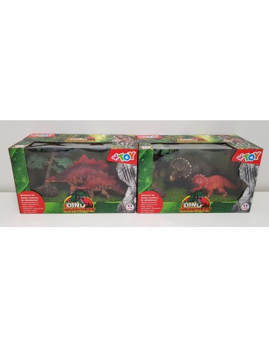 Animals, dinosaurs, realistic 2-piece set with accessories, 6 models GLO03214 Globo | Futurartshop.com