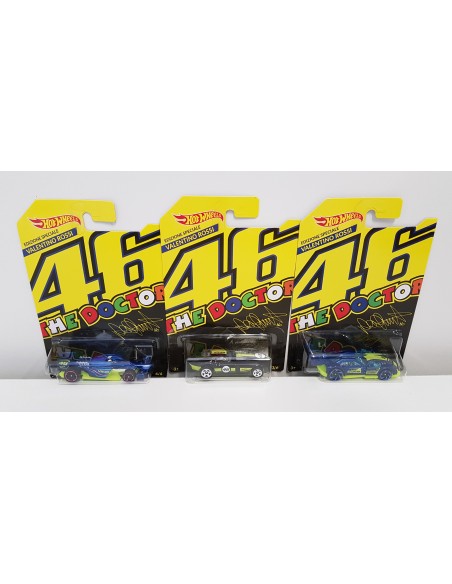 Hot wheels car valentino rossi the doctor 6 models MATFWR10 Mattel | Futurartshop.com