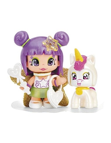 Pinypon minifigura with purple hair and baby unicorn white FAM700014276/25306 Famosa | Futurartshop.com