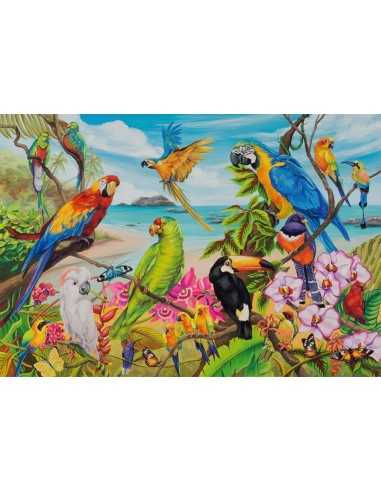 Puzzle pappagalli colorati 1000 pezzi RAV19861 Ravensburger | Futurartshop.com