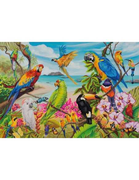 Puzzle pappagalli colorati 1000 pezzi RAV19861 Ravensburger | Futurartshop.com