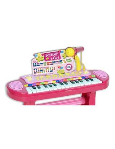 Tastiera digitale da terra con microfono rosa BON13 3671 Bontempi | Futurartshop.com