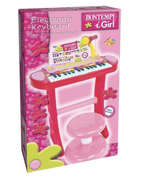 Digital keyboard with microphone pink BON13 3671 Bontempi | Futurartshop.com