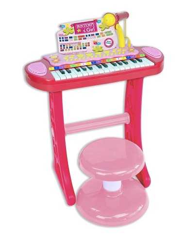 Digital keyboard with microphone pink BON13 3671 Bontempi | Futurartshop.com