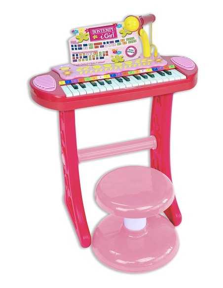 Digital keyboard with microphone pink BON13 3671 Bontempi | Futurartshop.com
