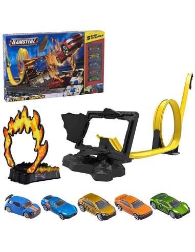 Teamsterz pista di fuoco con 5 auto MAGGG-00943 Grandi giochi | Futurartshop.com