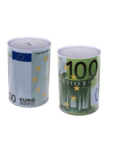 Piggy bank metal banknote from 100 euro OUT69/1221 Out of The Blue | Futurartshop.com