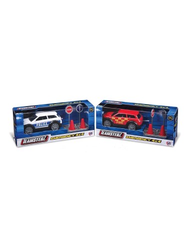 Teamsterz car emergency 4x4 die cast 2 models MAGGG-00903 Grandi giochi | Futurartshop.com