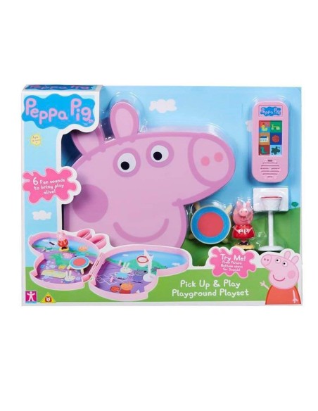 Peppa pig carrying case playset 2 models GIOPPC35000 Giochi Preziosi | Futurartshop.com