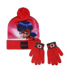Set hat pompom gloves lady bug LB-2200002557 Cerdà- Futurartshop.com