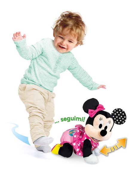 Peluche Baby Minnie gattona con me CLE17253 Clementoni | Futurartshop.com