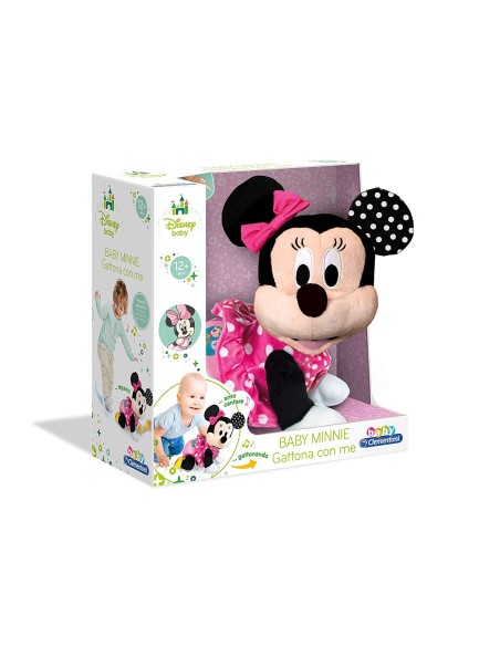 Peluche Baby Minnie gattona con me CLE17253 Clementoni | Futurartshop.com