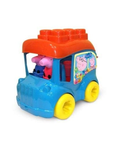 Peppa Pig - Scuolabus Secchiello con mattoncini CLE17248 Clementoni | Futurartshop.com