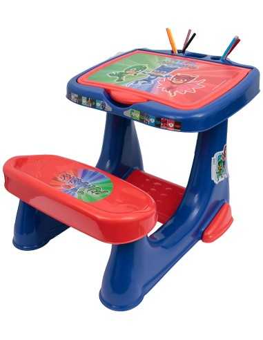 PJ Masks banco scuola con vano porta oggetti e stickers GIOPJC10000 Giochi Preziosi | Futurartshop.com