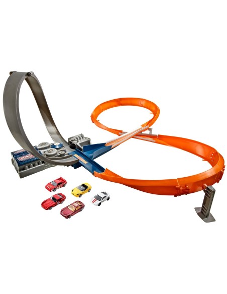 Hot Wheels race Track with 5 cars MAGX2586 Grandi giochi | Futurartshop.com