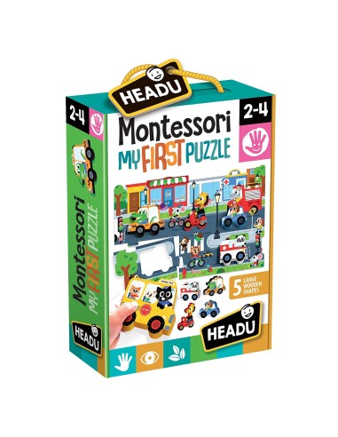 Montessori my frist puzzle the city HEAIT22373 Headu | Futurartshop.com