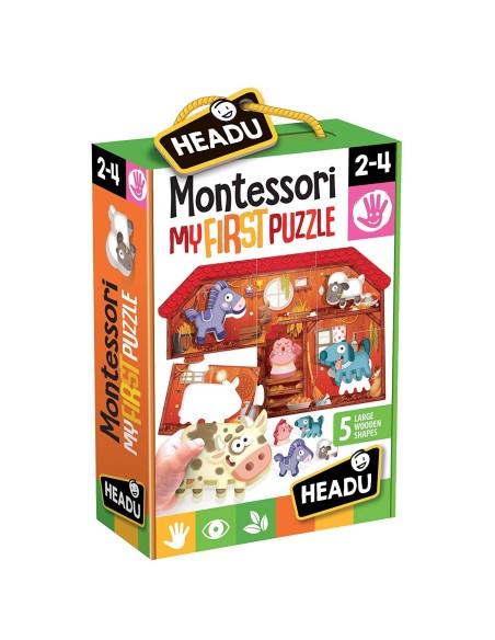 Montessori my frist puzzle the farm HEAIT20140 Headu | Futurartshop.com