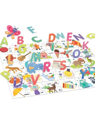 Montessori alphabet 3D puzzle HEAIT20973 Headu | Futurartshop.com