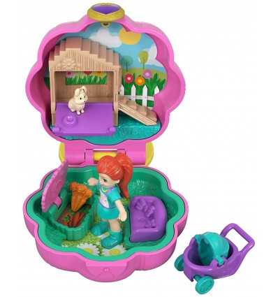 Polly Pocket - Mini-Garten mit hund im taschenformat FRY29/GCN08 Mattel- Futurartshop.com