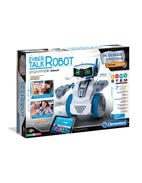 Scienza e gioco cyber talk robot programmabile CLE19051 Clementoni | Futurartshop.com