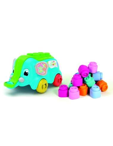 Soft clemmy cart baby elephant CLE17162 Clementoni | Futurartshop.com