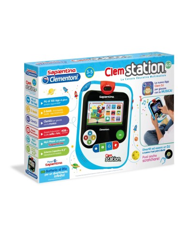 Clem station 6.0 console educativa multimediale CLE16612 Clementoni | Futurartshop.com