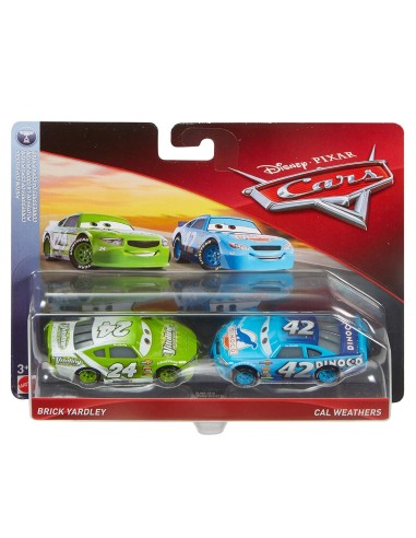 Cars 3 pack 2 car-brick yardley and cal weathers MATDXV99/FLH64 Mattel | Futurartshop.com