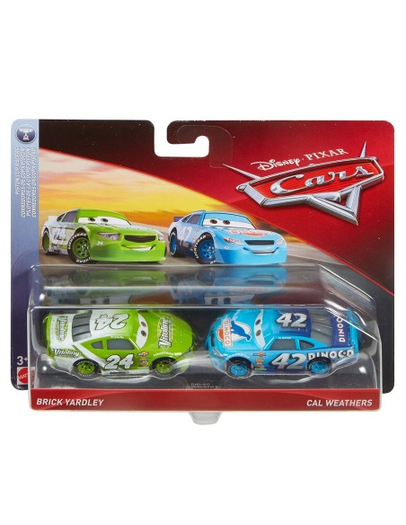 Cars 3 pack 2 car-brick yardley and cal weathers MATDXV99/FLH64 Mattel | Futurartshop.com