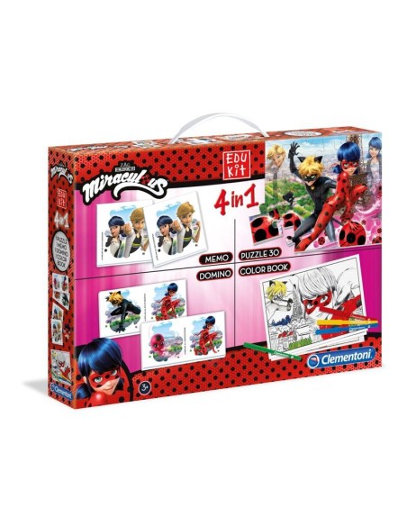 Miraculous - Gioco Edukit 4 in 1 CLE18036 Clementoni | Futurartshop.com