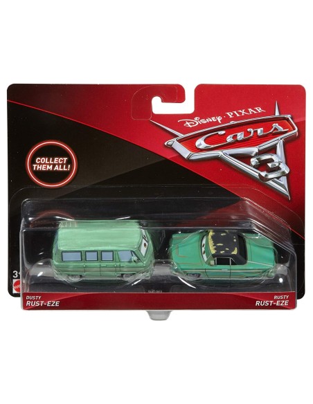 Cars 3 pack 2 cars-dusty rust-eze and rusty rust-eze MATDVX99/FJJ01 Mattel | Futurartshop.com
