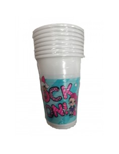 LoL Surprise - Confezione con 8 bicchieri in plastica INT23174 Magic World Party | Futurartshop.com