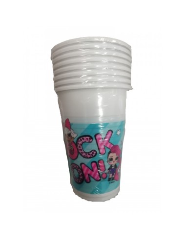 LoL Surprise - Package with 8 plastic glasses INT23174 Magic World Party | Futurartshop.com
