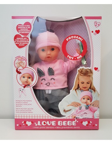 Love bebe' bambola i miei primi dentini con suoni GIORDF52218 Giochi Preziosi | Futurartshop.com