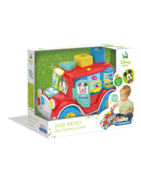 Baby mickey bus forme e colori interattivo CLE17238 Clementoni | Futurartshop.com