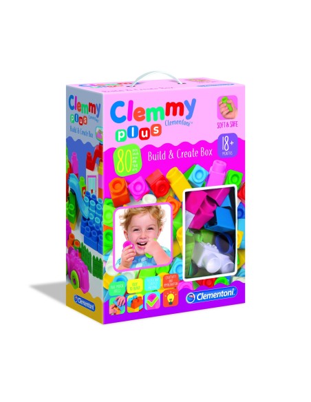 Clemmy plus build e create girls box 80 pezzi CLE17258 Clementoni | Futurartshop.com