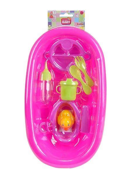 Bathtub with 10 pieces, 2 colours SIM105562128 Simba Toys | Futurartshop.com