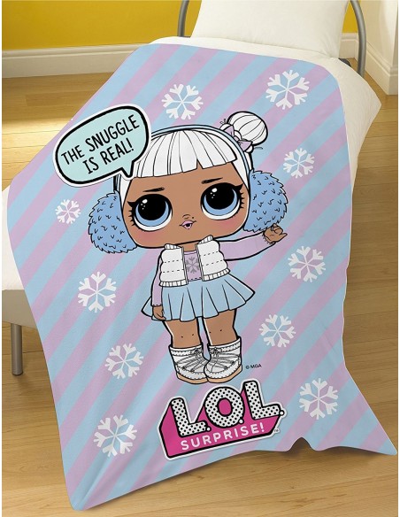 LoL Sorpresa - Coperta in plaid 4MLS-FB2-LOL-SNW Cerdà | Futurartshop.com