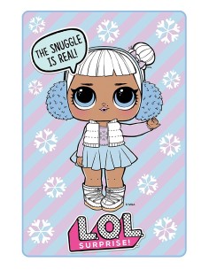 LoL Sorpresa - Coperta in plaid 4MLS-FB2-LOL-SNW Cerdà | Futurartshop.com