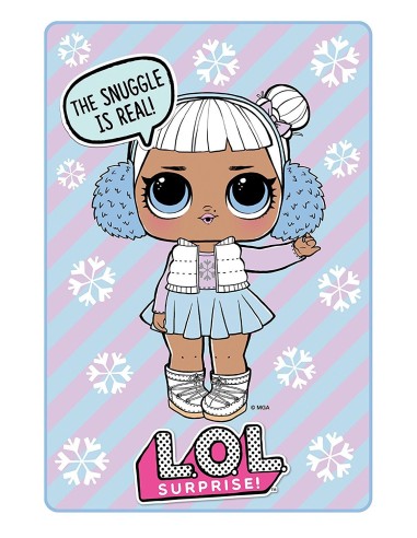 LoL Sorpresa - Coperta in plaid 4MLS-FB2-LOL-SNW Cerdà | Futurartshop.com