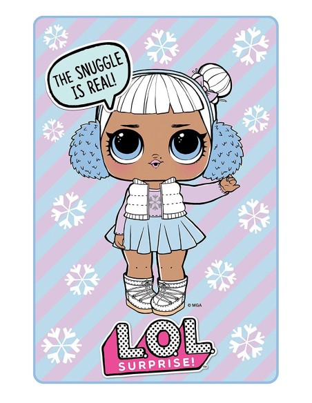 LoL Sorpresa - Coperta in plaid 4MLS-FB2-LOL-SNW Cerdà | Futurartshop.com