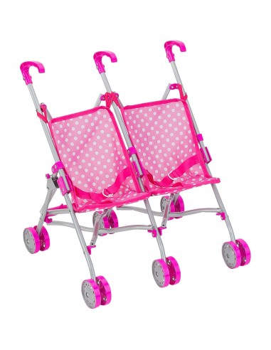 Passeggino gemellino pieghevole in metallo GLO02893 Globo | Futurartshop.com