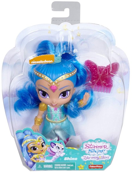 Shimmer e Shine - Bambola Shine con lunghi capelli MATDLH55/FPV44 Mattel | Futurartshop.com