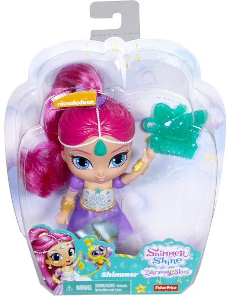 Shimmer and Shine - Doll Shimmer with long hair MATDLH55/FPV43 Mattel | Futurartshop.com