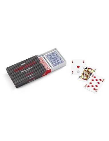 Playing cards Rummy Torcello Red and Blue PVC DNG024100 Dal Negro | Futurartshop.com