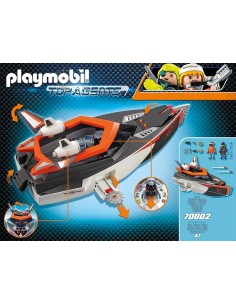 Playmobil 70002 motorboat turbo of the spy team PLA70002 Playmobil | Futurartshop.com 2